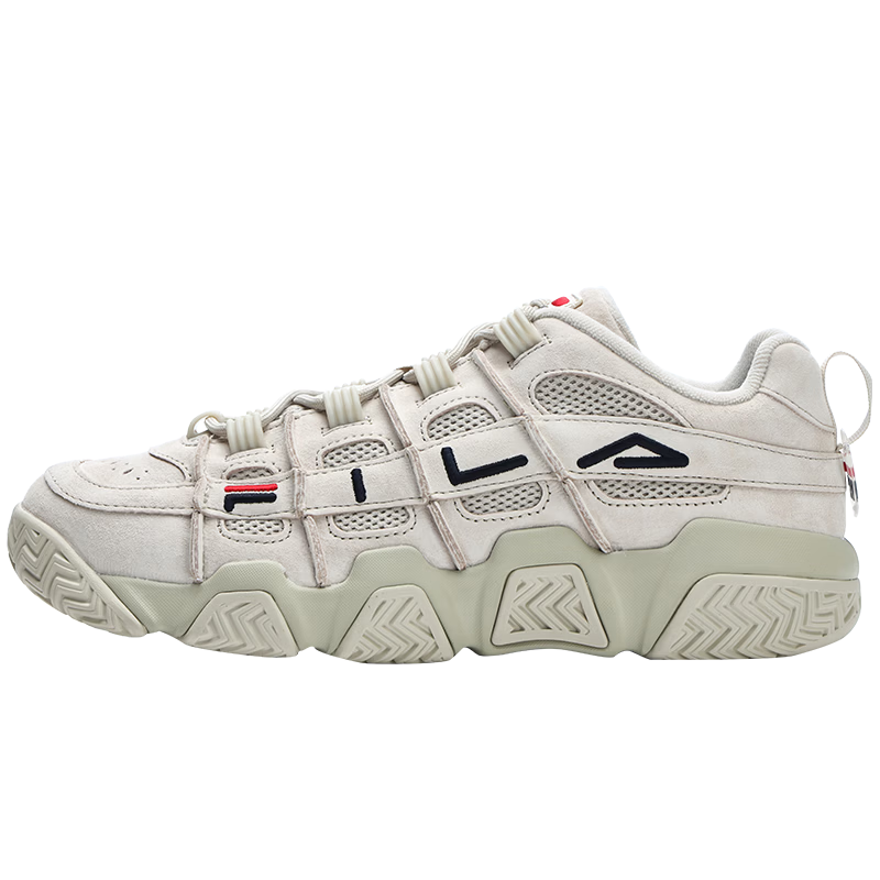 FILA FUSION FILA Trendy F Bread Shoes Dad Shoes Men's Thick Sole Retro Basketball Sports Shoes