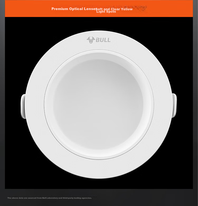 BULL LED Anti-Glare Downlight MT-L005D-BS Matte White 5W Three-Level Dimming Upgraded Ra97 Color Rendering Index 9