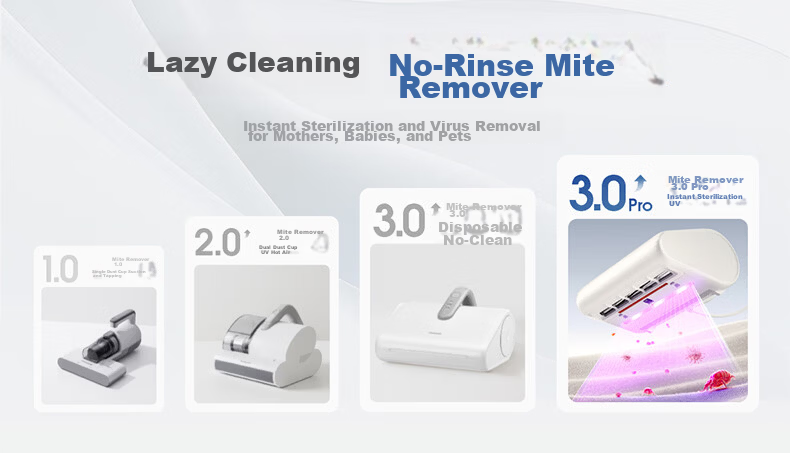 Panasonic New Release Disposable Dust Bag Wireless Handheld Mite Removal Vacuum Cleaner for Cat Hair on Bed UV Sterilization Heat Drying Dehumidification ProMax-M500W 6