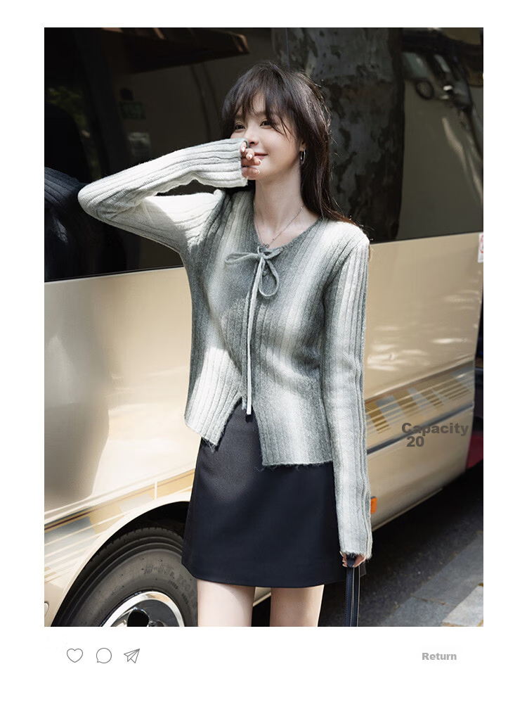 MT Sweet Cool Gradient Seasonal Casual Versatile Fashion Trendy Gradient Long Sleeve Pullover Sweater 3