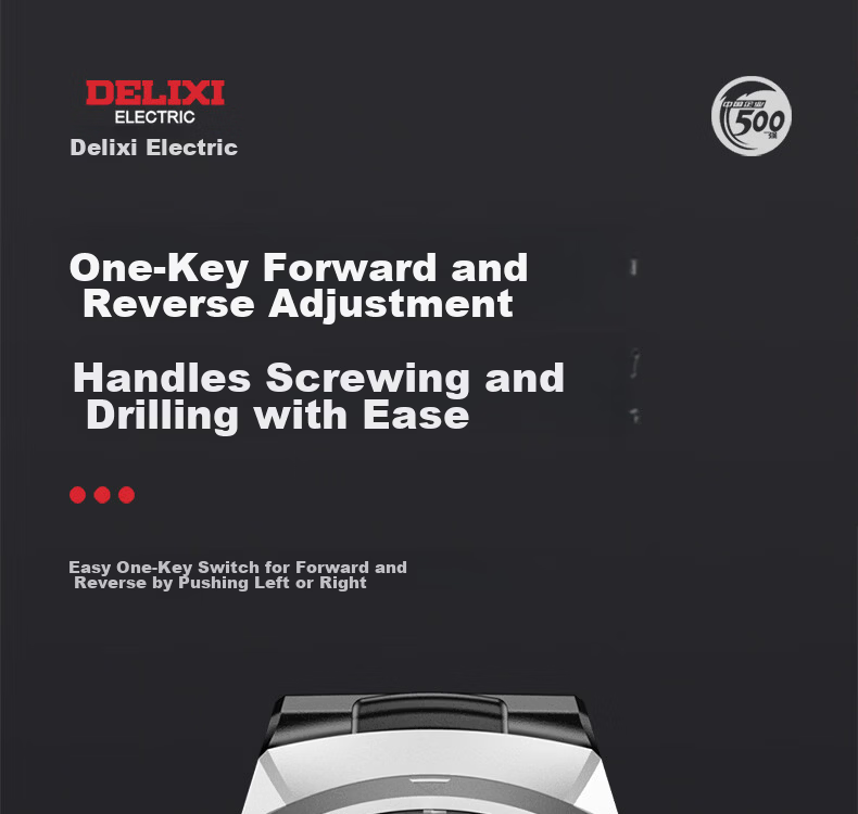 Delixi Electric 16.8V Brushless Cordless Drill Electric Screwdriver Household Tool Set High Power Drill 19