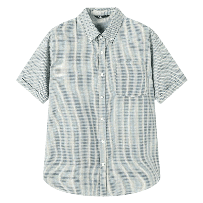 TonLion 2026 Spring Summer New Men's Short Sleeve Striped Casual Loose Business Shirt