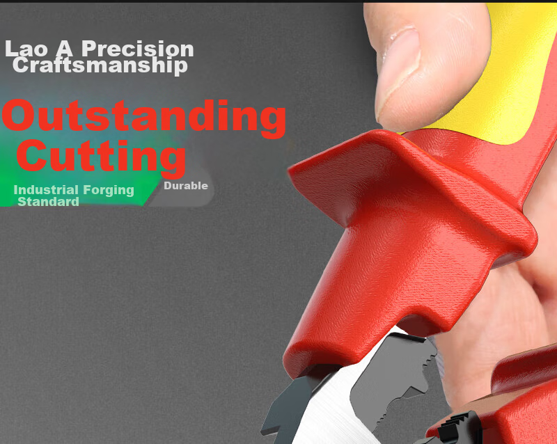 LAOA LA322108 Insulated 8-Inch Steel Wire Pliers Electrician Wire Stripper Cable Cutter 1000V Rated 8