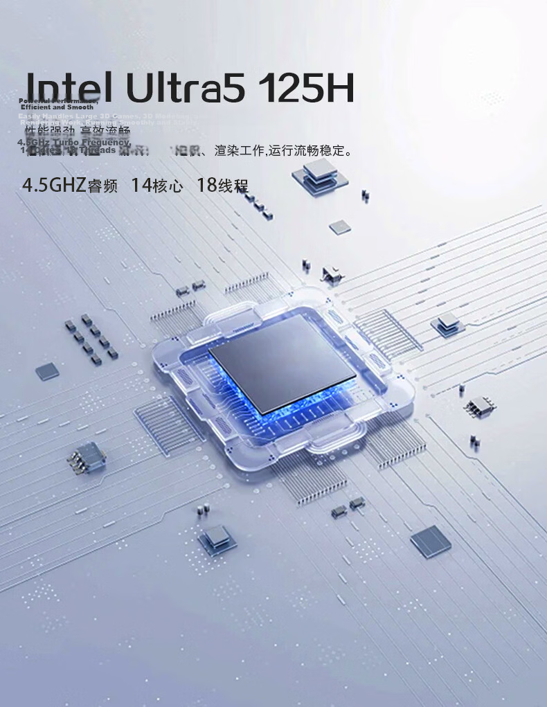 HASEE War God Mini U5S Mini Desktop PC (Core Ultra 5 125H/16GB LPDDR5/512GB/WIFI/Win11) 3