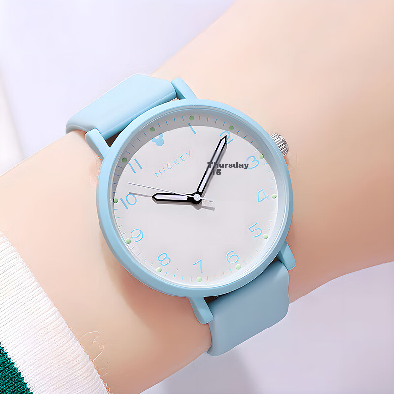 Disney Junior High School Girls Waterproof Electronic Watch for Students Ages 12-16