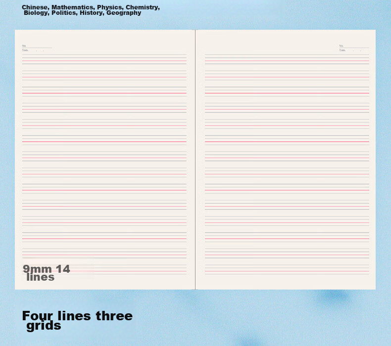 M&G Stationery B5/60 Sheets Geography Notebook Subject Loose-leaf Spiral Notebook for Middle and High School Students Error Correction Homework Book 1pc ADJ27142-ZZ 10