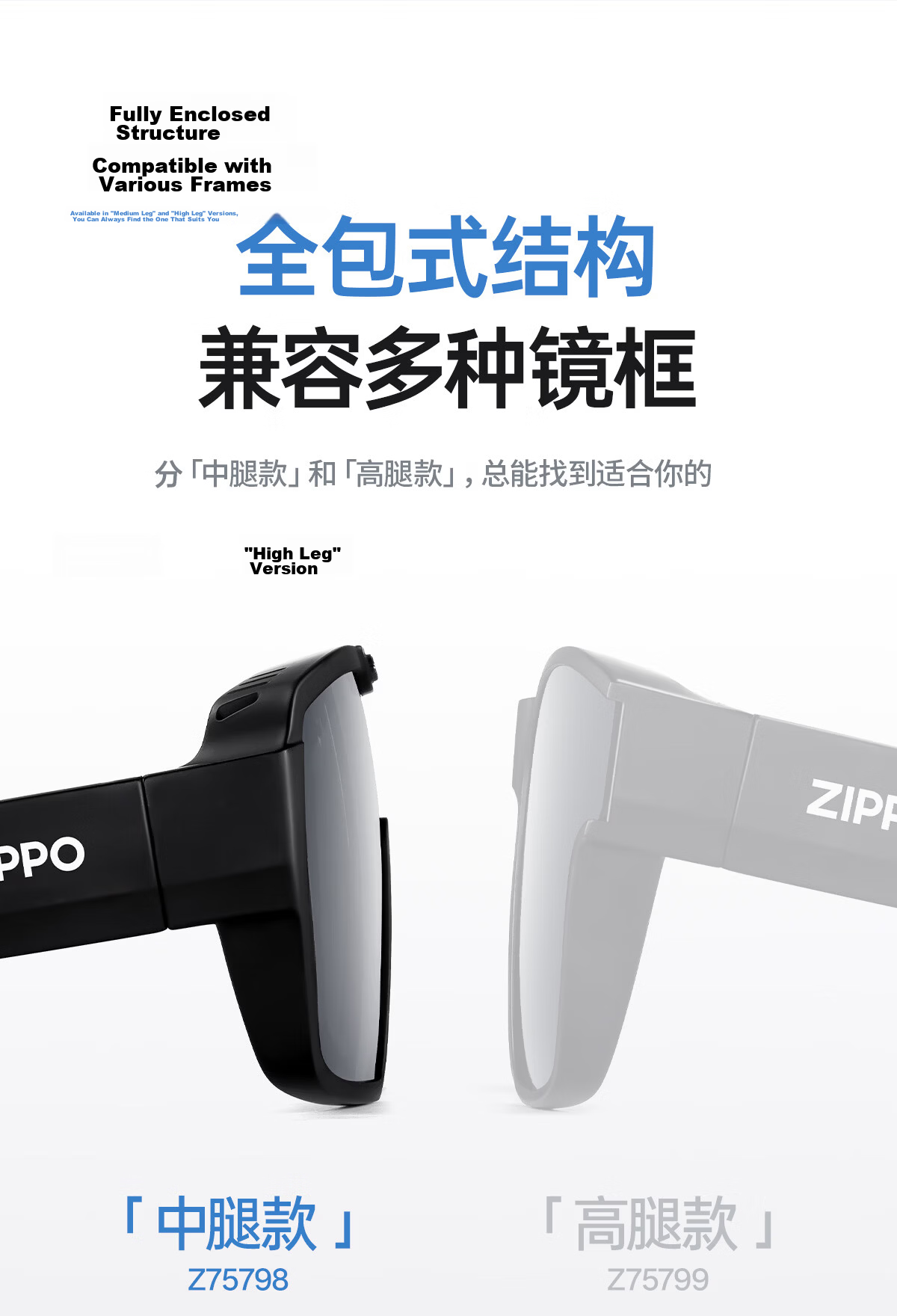 ZIPPO American Sunglasses Clip-On Polarized Night Vision Glasses for Driving Day and Night Anti-Glare 75798-72 3