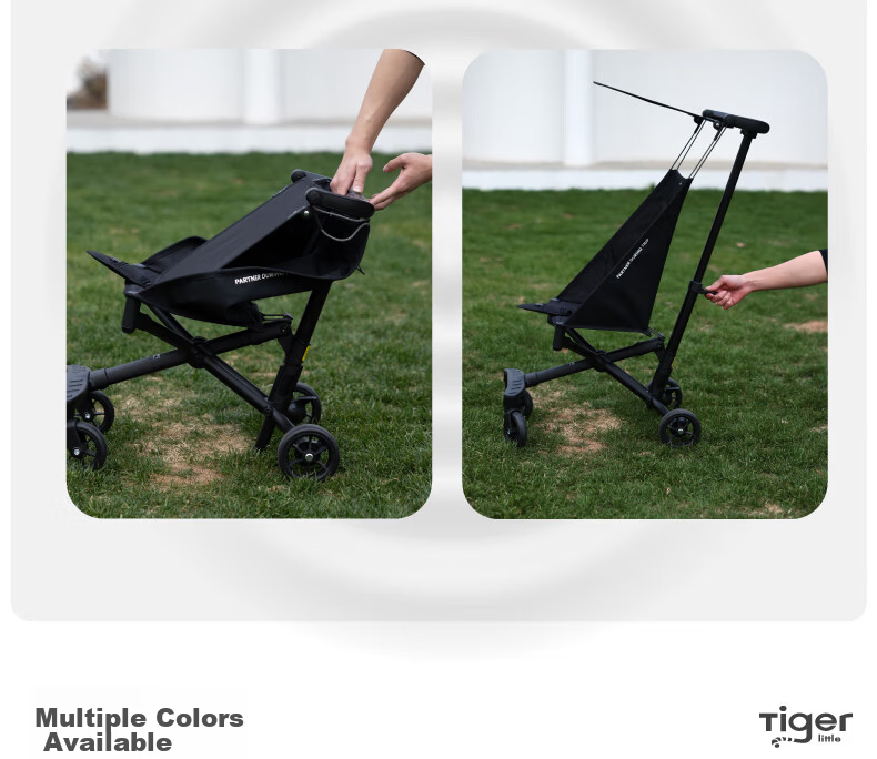 Xiaohuzi Ultra-Light Easy Fold No-Check-In Sunshade Cradle Stroller T18 Military Green 25