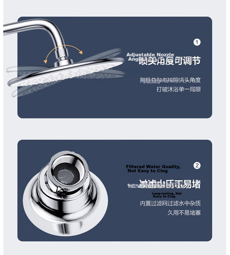 ARROW Overhead Shower Head Bathroom Descaling Large Shower Head Shower Sanitary Ware Pressurized Top Spray AE5036NO 12