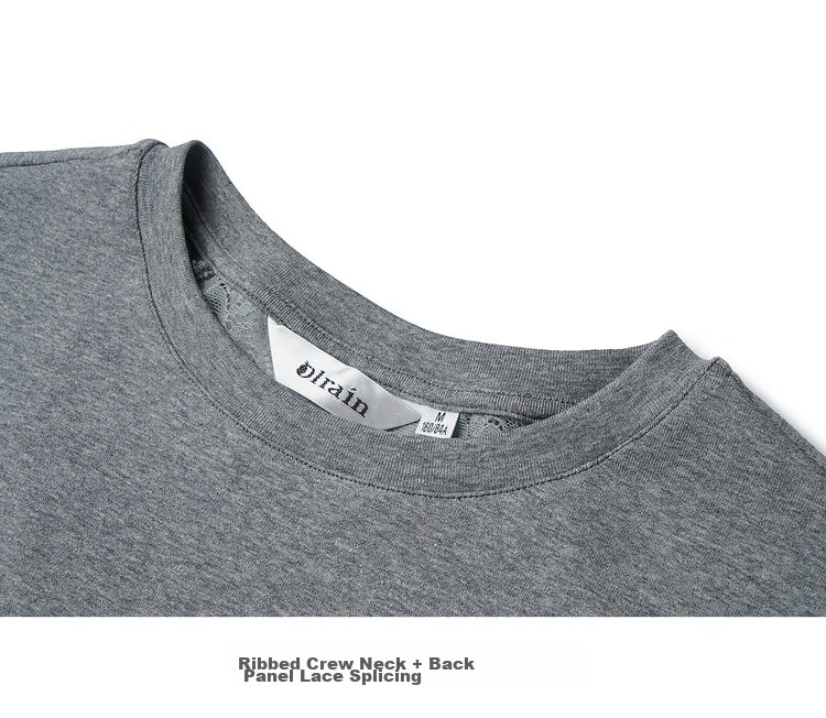 Olrain Eurielle New Summer Slim Fit Waist Round Neck Casual Cotton Knit Short Sleeve T-Shirt for Women Gray M 24