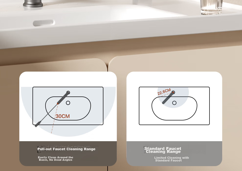 ARROW Multifunctional Pull-Out Basin Faucet Single Handle Hot and Cold AE41135CP 24