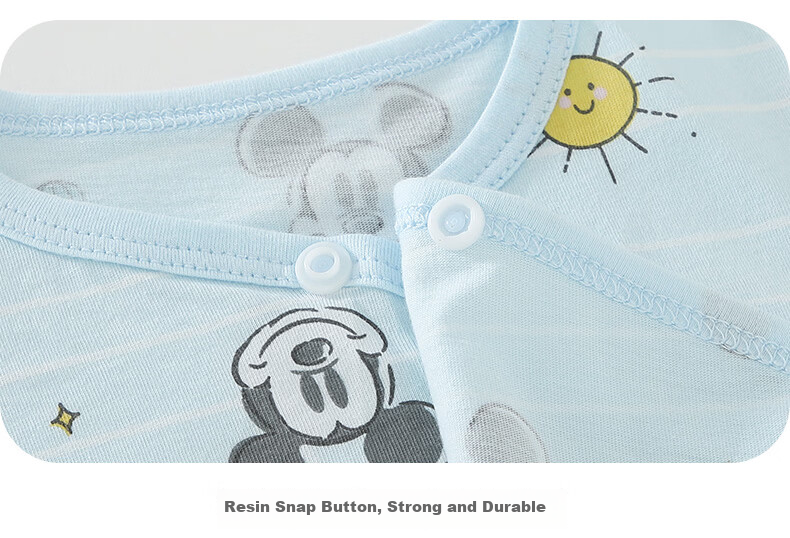 Disney Baby Summer Thin Bodysuit Newborn Short Sleeve Cotton Romper Unisex Infant Crawling Suit 14