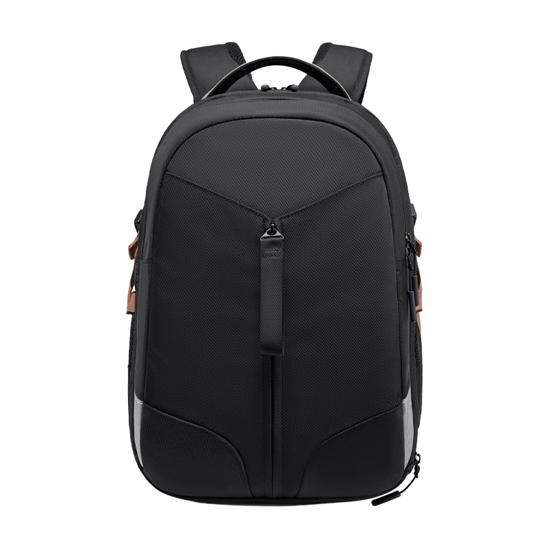 JD Space Series Expandable Student Backpack Ergonomic Large Capacity Kids School Bag Black