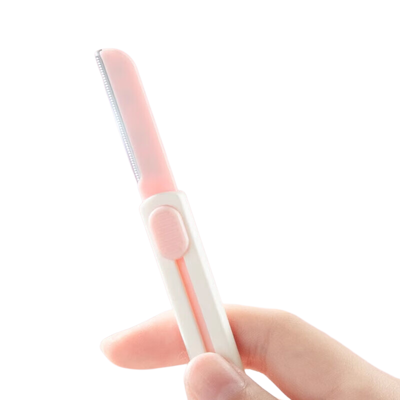 LiQing Retractable Safety Eyebrow Razor with Protective Guard, 4-Pack, Women's Skin-Friendly Eyebrow Shaver
