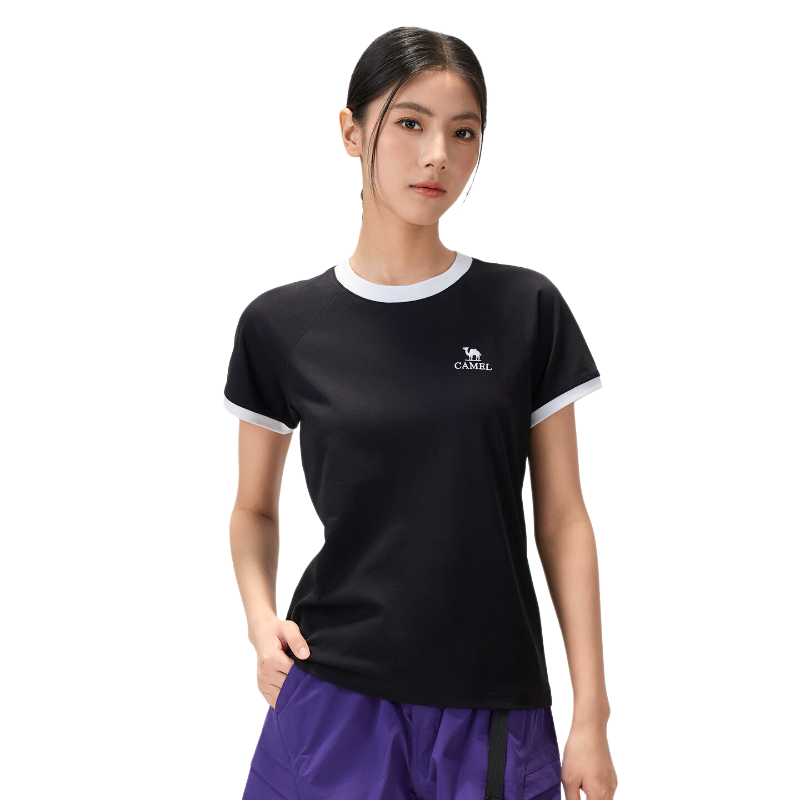 CAMEL Outdoor Quick-Dry Short Sleeve Unisex 2026 Spring Summer Breathable Sports Loose Fit Crew Neck Casual T-Shirt 9001