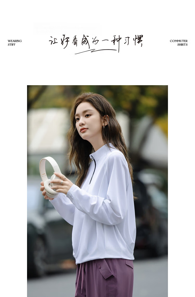 Demana Urban Style Spring Sports Half-Zip Color-Block Stitching Loose Slimming Sweatshirt for Women 10