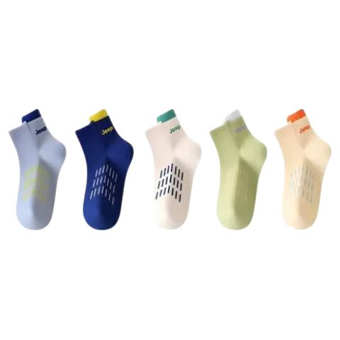 Jeep Children's Socks, Summer 100% Pure Cotton Thin Style, 10A Antibacterial And Odor-Resistant Mesh Breathable, for Older Children, Sports Boys' Socks