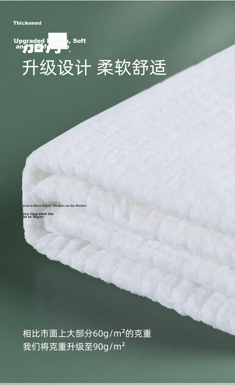 Etravel Disposable Bath Towels, 4-Pack, Thick Travel Cotton Soft Towels, EO Sterilized, 70*140CM/towel*4 2