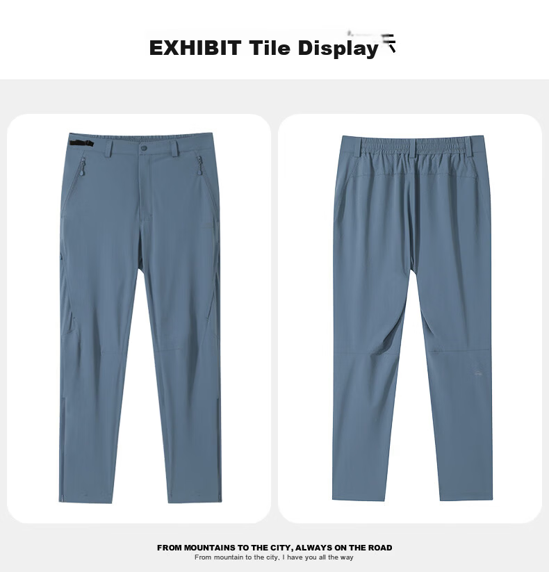 Toread Six-Panel Cordura Lightweight Casual Pants Men Quick-Dry Breathable Straight Windproof Durable Outdoor Sports Long Pants Summer 13