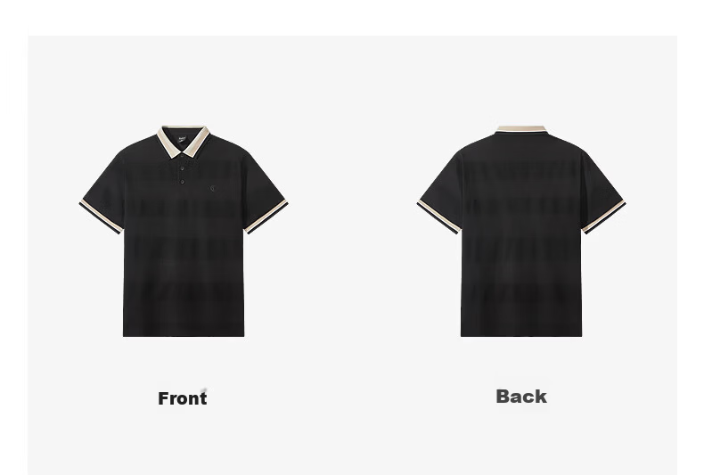 CABBEEN Textured Knit Striped Polo Shirt Men Color-Block Cuffs and Collar Design 2026 Summer Breathable Polo Shirt 16