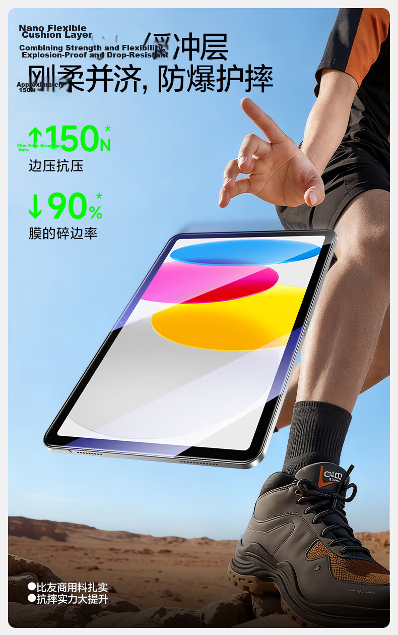 Shanmo iPad 11/10 Tempered Glass Screen Protector Dust-Free Warehouse 11-Inch A16 Chip 2025 Apple Tablet HD Quick-Apply Film 8