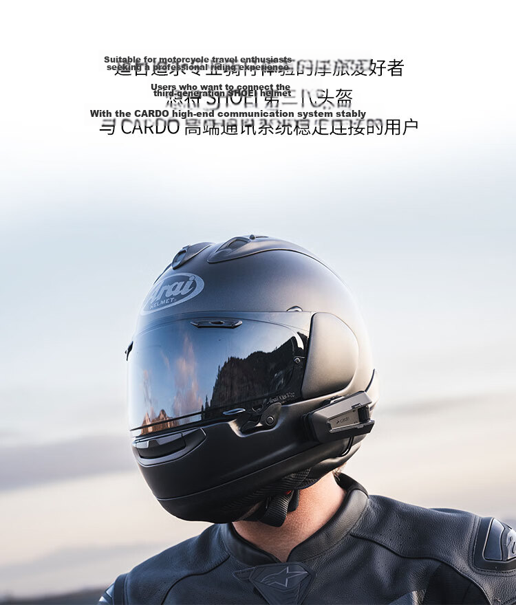 CARDO Third Generation Adapter for SHOEI Helmets Compatible with PACKTALK PRO/EDGE/NEO Original Packaging 5