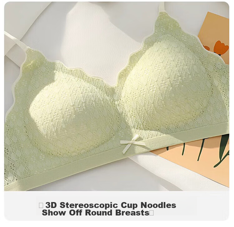 Xueqiman Women's Spring Summer Thin Seamless Nude Sensation Small Bust Push-Up Wireless Anti-Sagging Side Support Beautiful Back Bra 15