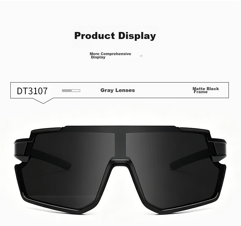 DRATRA Sports Cycling Glasses Unisex Windproof Marathon Protective Eyewear Bicycle Wind and Sand Sunglasses Father's Day Gift 15