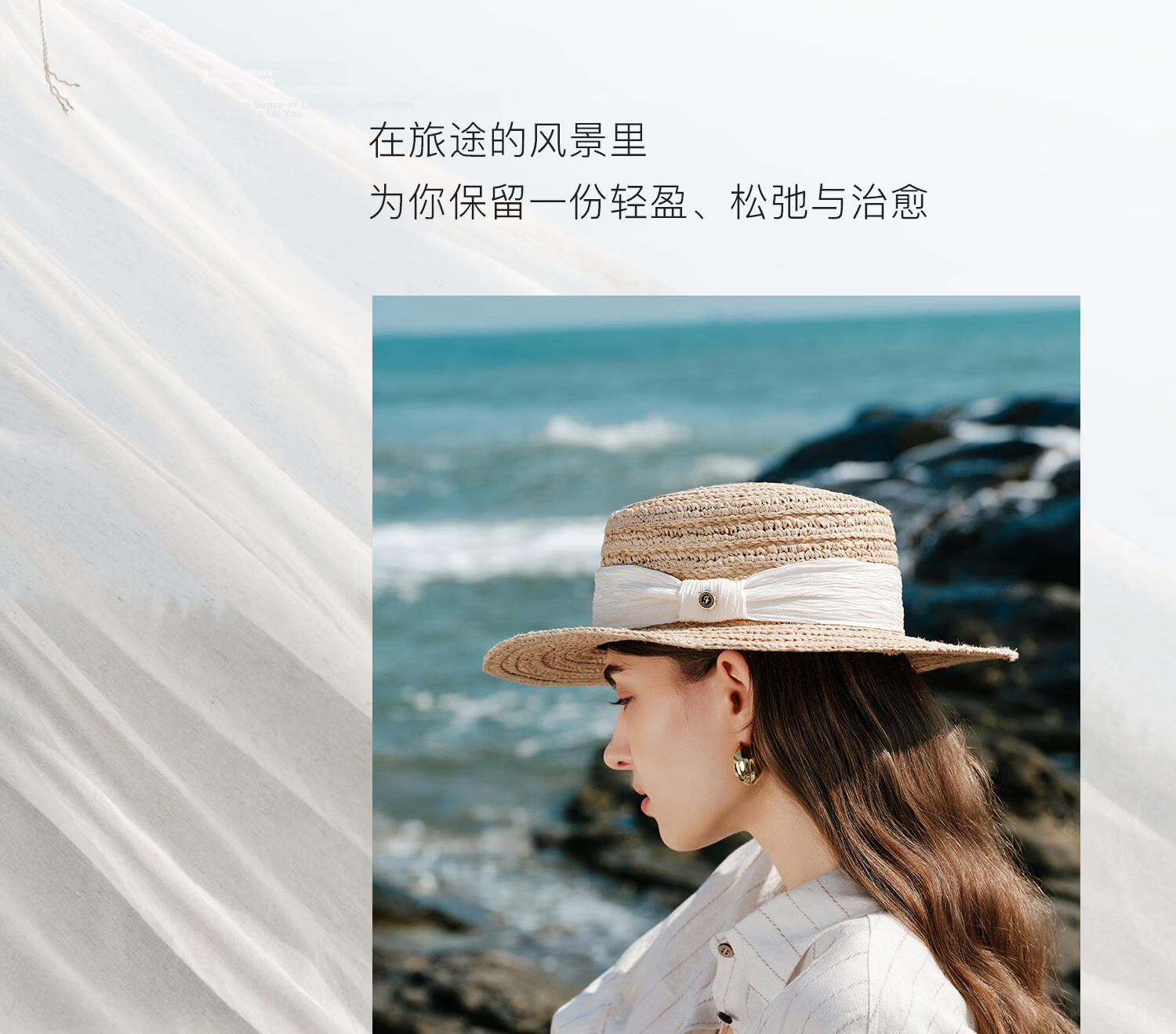 FANCET Women's Summer Hand-Crocheted Raffia Straw Breathable Sun Hat Vacation Lightweight Luxury Flat-Top Hat 33