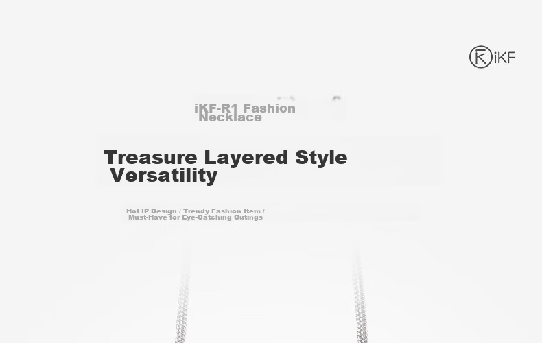 IKF R1 Limited Edition Original Zircon Necklace Personalized Trendy Minimalist Pendant High-End Clavicle Chain Accessory 1