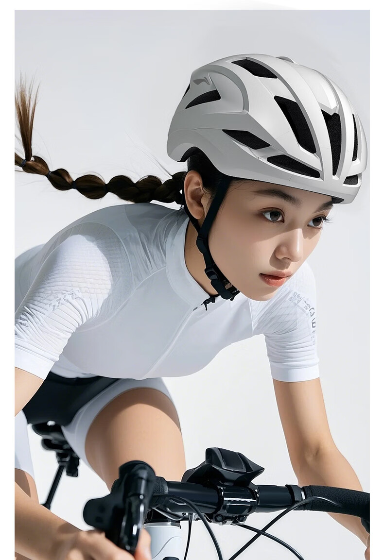 Li-Ning Bicycle Riding Helmet, Anti-Collision Safety Cap, Road Bike Mountain Bike Helmet, Cycling Equipment for Men And Women, Large Head Circumference 16