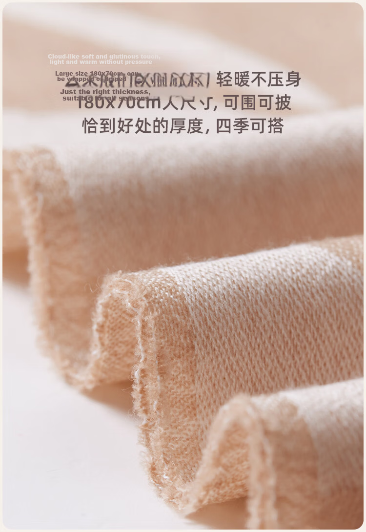 JIUMU 100% Merino Wool Lightweight Four-Season Shawl Women's Elegant Summer Air-Conditioned Room Warm Scarf 8