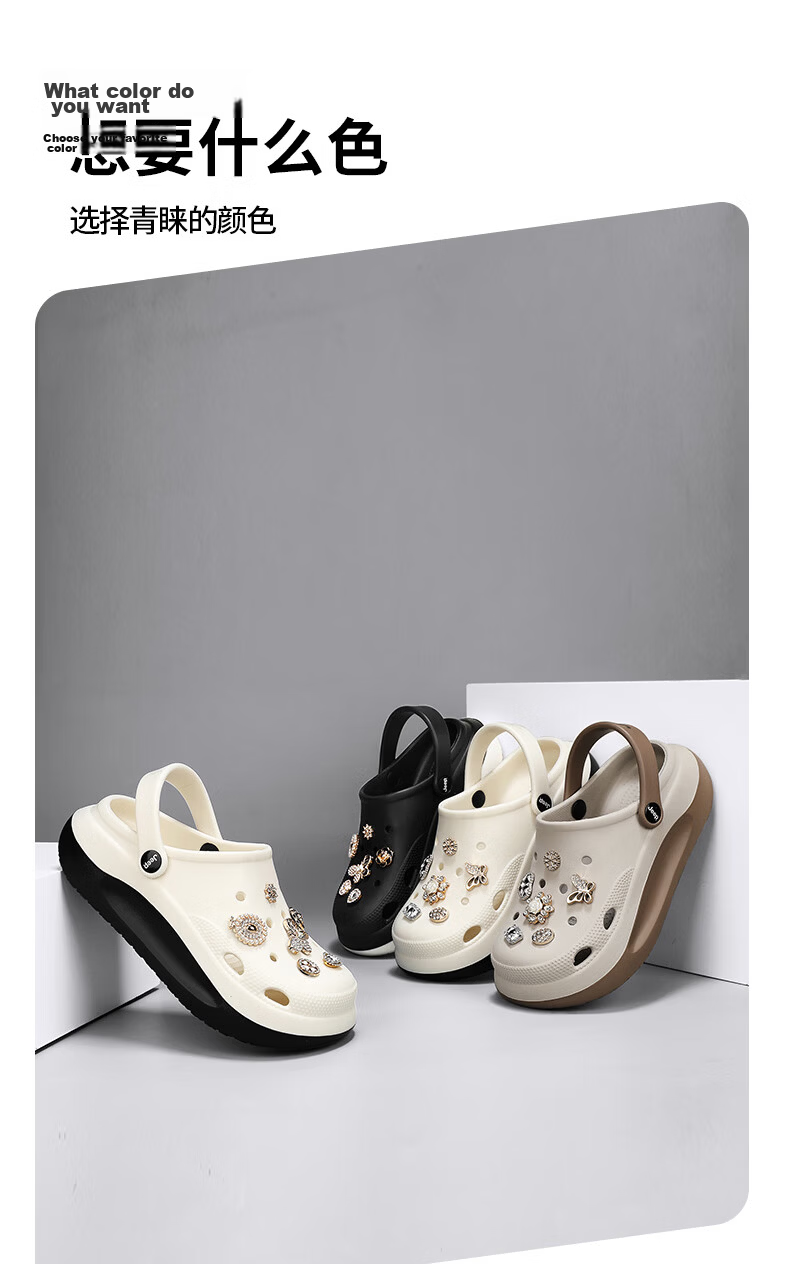 JEEP Women's Casual Hole Shoes Sandals Water-Resistant Outdoor Driving Shoes Black Size 36-37 5