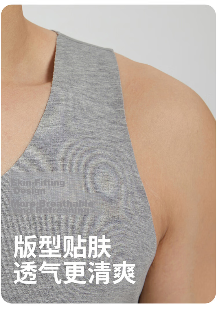 Langsha Modal Men's Sleeveless Breathable Undershirt Anti-Mite Sports Fitness Tank Top 2026 Summer New Arrival 13