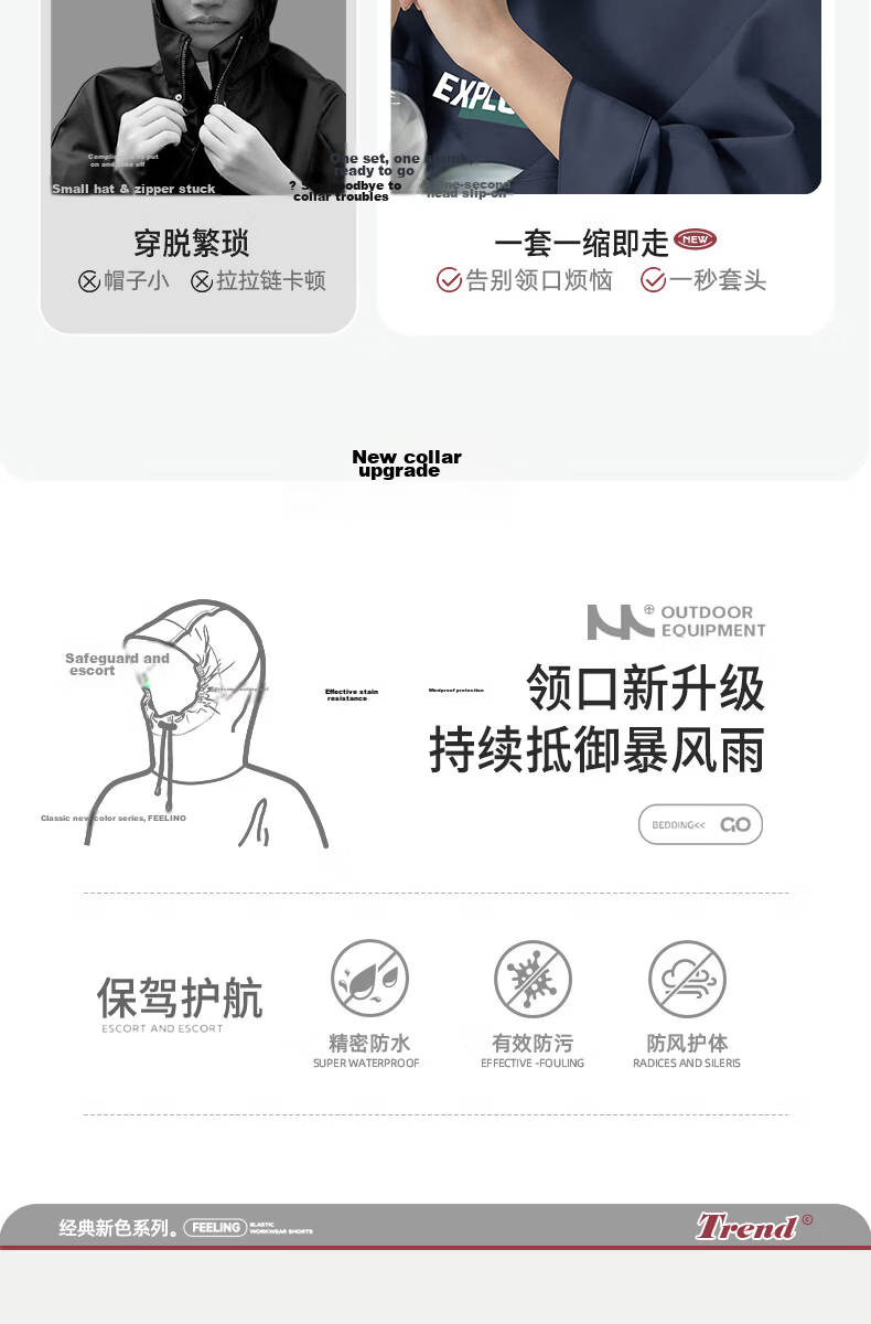 Beimei Electric Scooter Single-Person Large Thick Long Full-Body Raincoat, New Style Riding-Specific Poncho 5