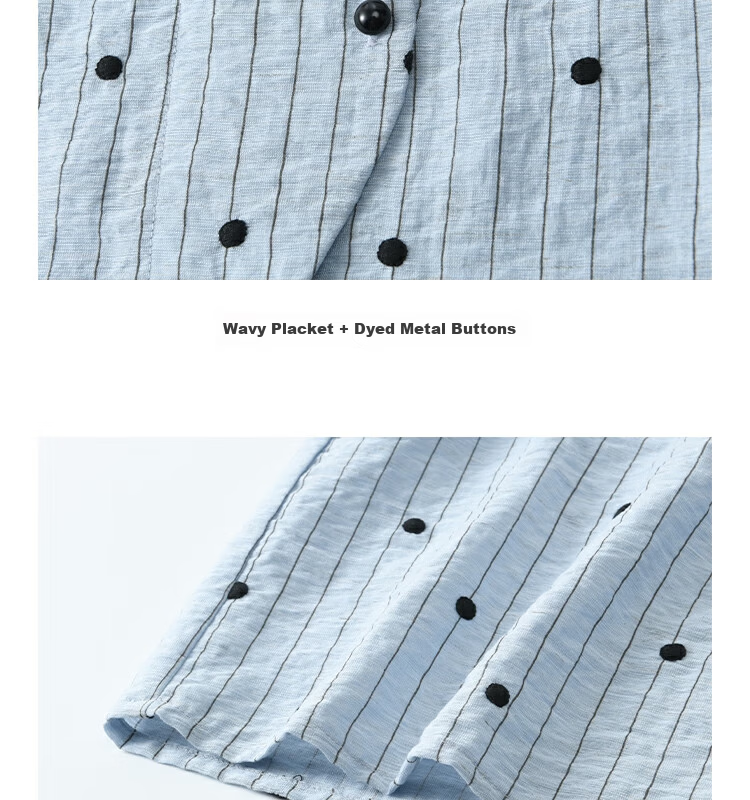Mixiu [] Polka Dot Embroidered Shirt for Women 2026 Summer Unique Design Short Sleeve Blouse 21