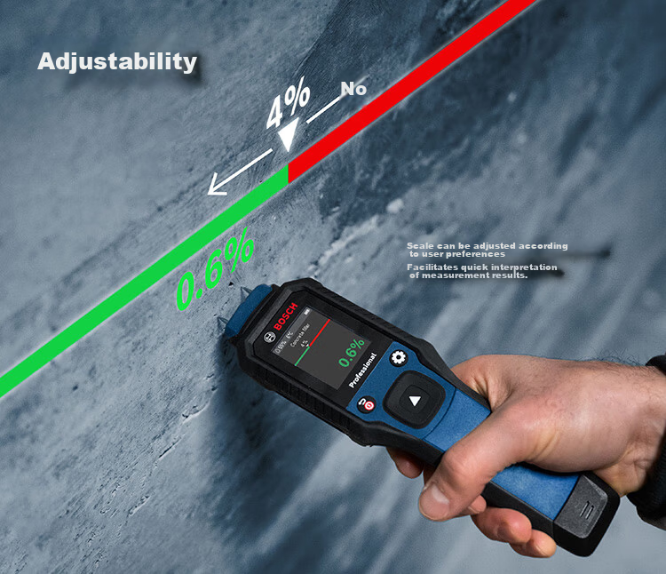 BOSCH Probe Moisture Meter Temperature and Humidity Measurement for Various Wood and Building Materials GMP 2-15 7