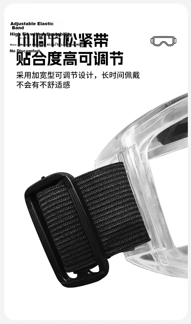 Mandelay Protective Goggles Dustproof Safety Glasses Industrial Cutting Splash-proof Anti-fog Windproof Drifting Eyewear for Nearsighted Users 7