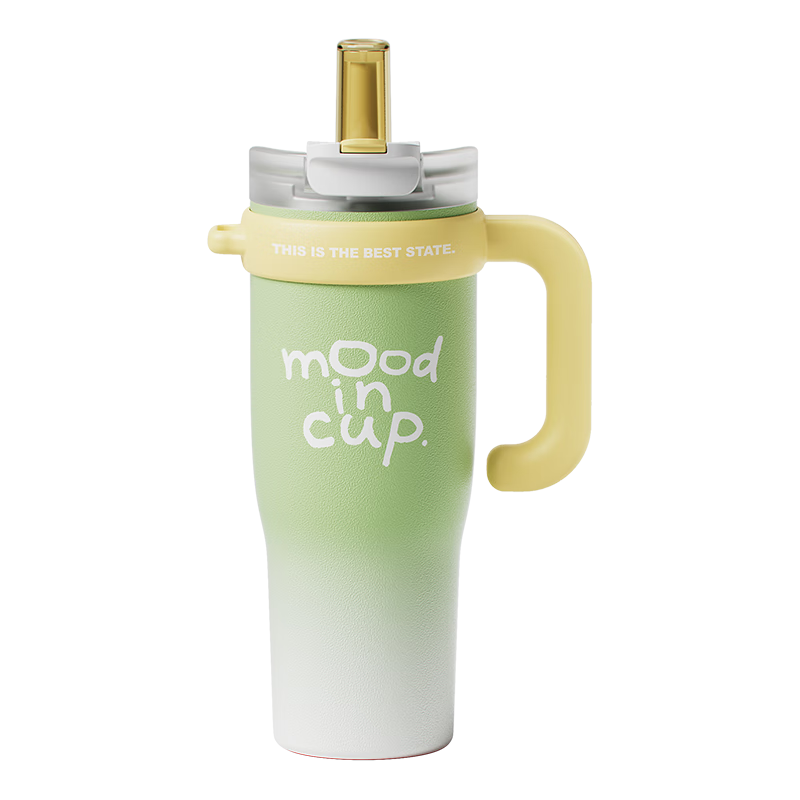RELEA Giant Insulated Tumbler for Men And Women, Large Capacity Straw Cup, 316L Stainless Steel Ice King Cup Water Bottle, Birthday Gift