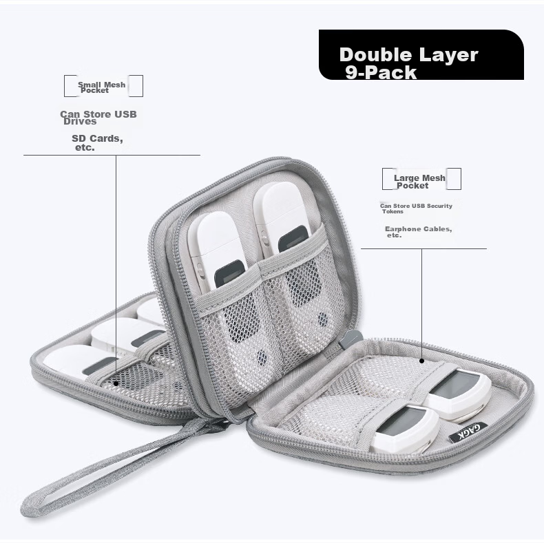 GAGK Corporate Cashier Ukey Waterproof Multi-Compartment USB Drive Storage Bag for 47 USB Drives + 8 Bank Cards 5