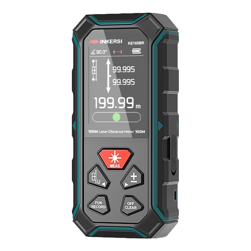 SNDWAY Yingsikes Two-Way Laser Distance Meter High-Precision Electronic Ruler with Magnetic Red Light KE100BR