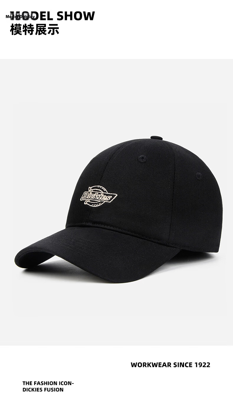 Dickies American Style Pure Cotton Baseball Cap Unisex Soft Top Duckbill Hat New Outdoor Sunshade Sunscreen Hat Pink 5