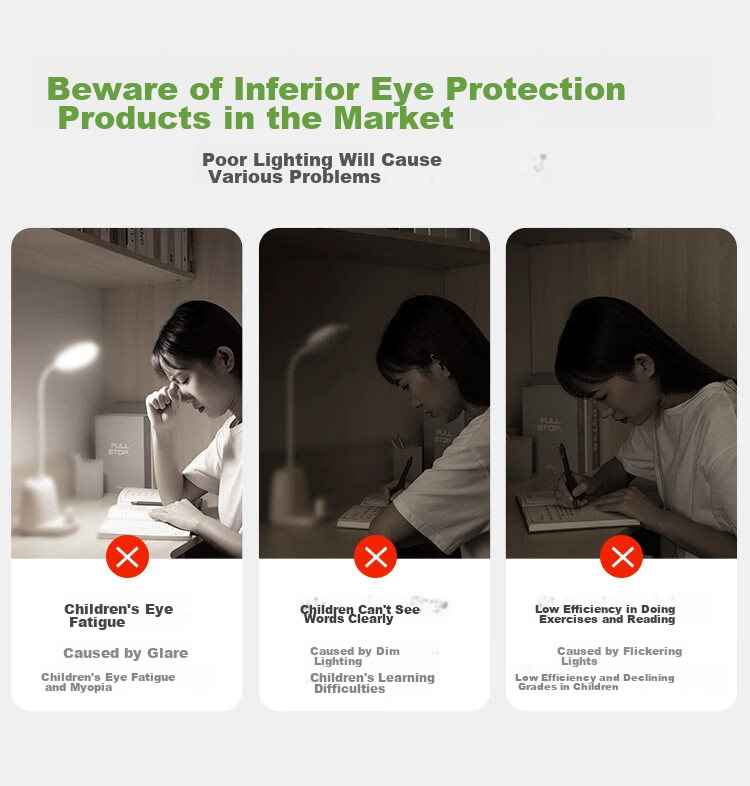 Coolfire Eye Protection Desk Lamp Blue Light Blocking Anti-Myopia Study Lamp for Students Children Reading Writing Table Lamp 1
