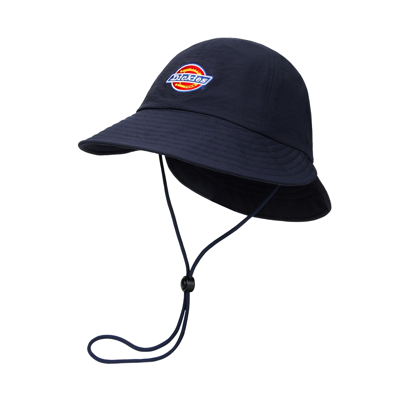 Dickies New Solid Color Double Brim Sunshade Fisherman Hat Unisex Couple Large Brim Breathable Sun Protection Hiking Cap Blue