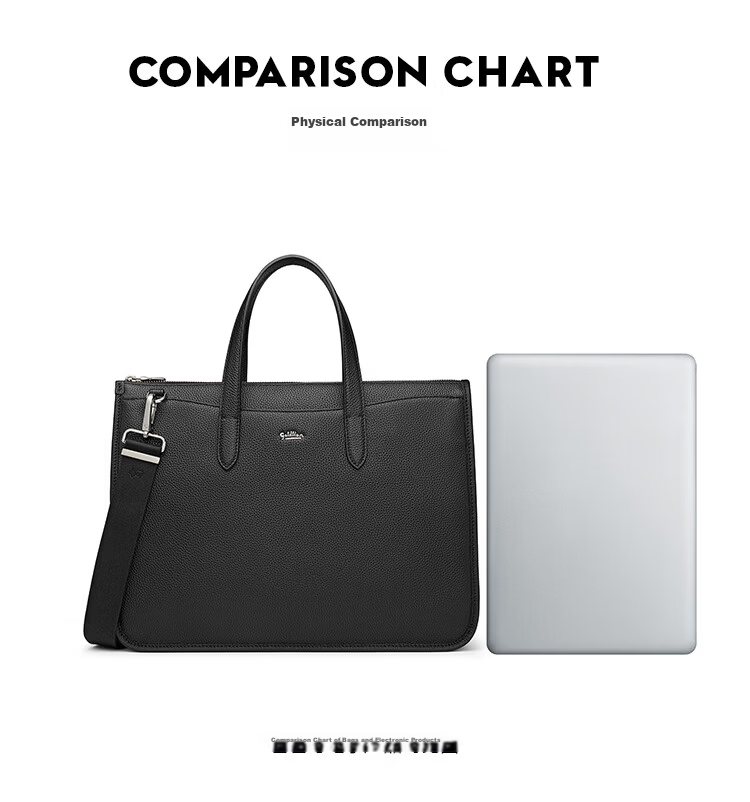 Goldlion Large Capacity Briefcase, Horizontal Style Business Handbag for Men, Laptop Bag, Birthday Gift 8