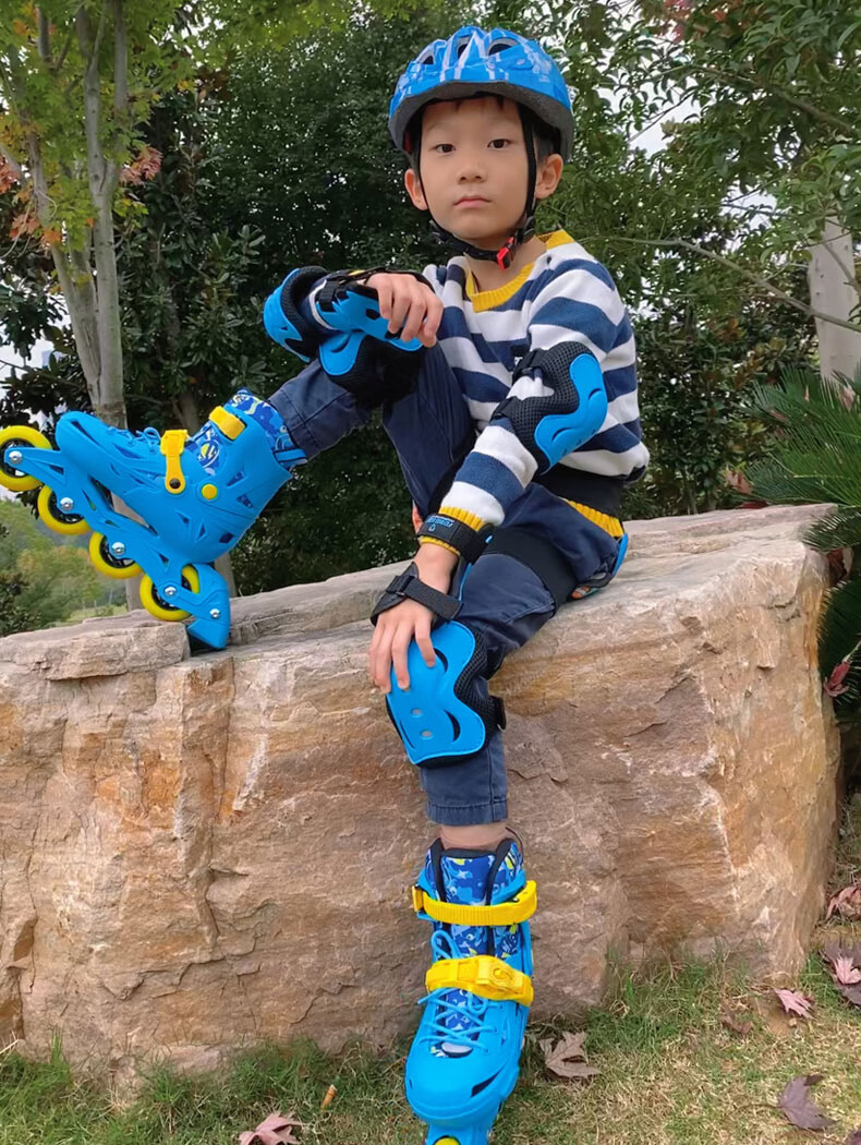 Feiying Roller Skates for Children, Girls And Boys, Beginner Inline Skates, Professional Lock-Wheel Flat Roller Skates, Inline Skating Shoes, Ice Skates 11