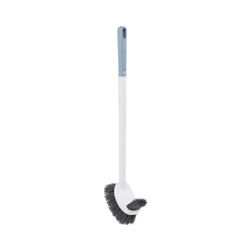 FOOJO Antibacterial Double-Headed Toilet Brush, Wall-Mounted, Efficient Cleaning, Single Piece