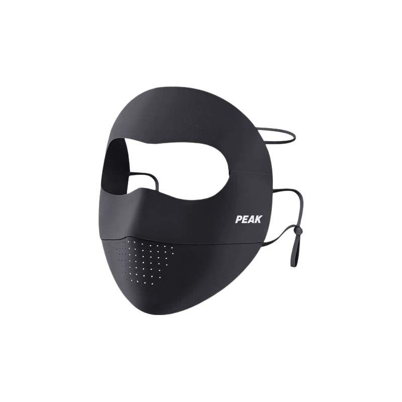 PEAK Sun Protection Face Mask Full Face Ice Silk UV Protection Breathable Outdoor Cycling Mask Black