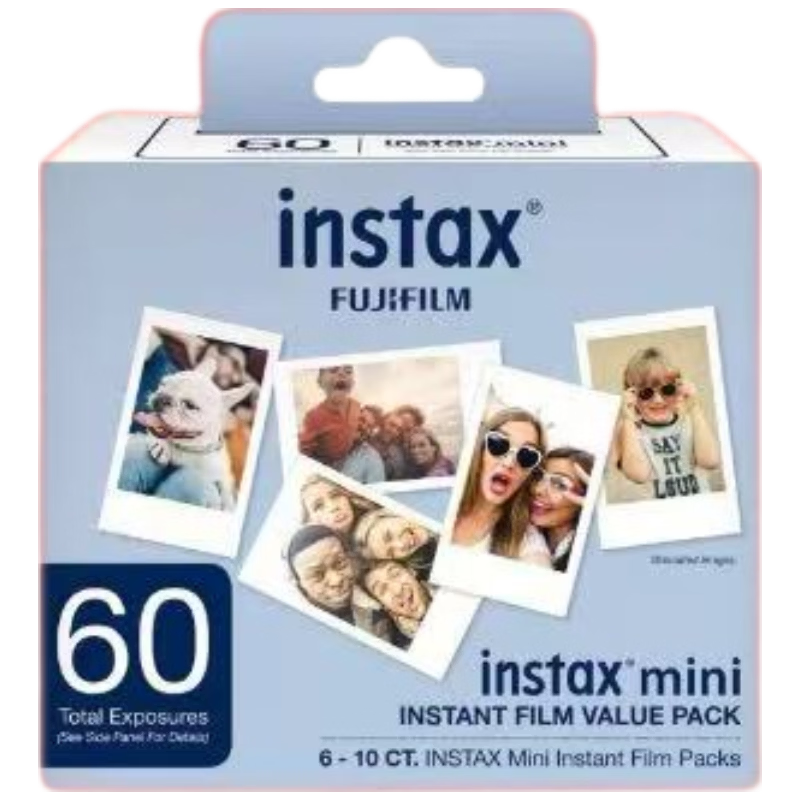 FUJIFILM Instax Mini Instant Film White Border 60 Sheets Overseas Version (Compatible with Mini SE/12/40/41/90/99/EVO etc.)