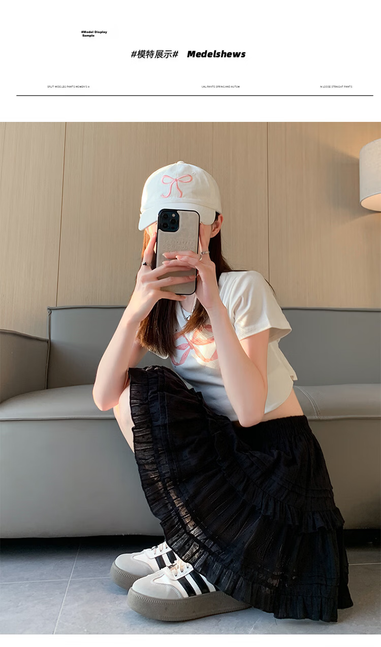 Freedom Style Anti-Exposure Short Skirt for Women 2026 Summer Thin Pure Cotton Slim Petite Ballet Cake Puff Half Skirt 11